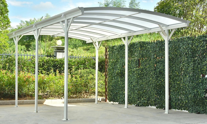 Alu Carport Der Marke Rexoport 5 12m X 5m In Anthrazit Bei Diesem