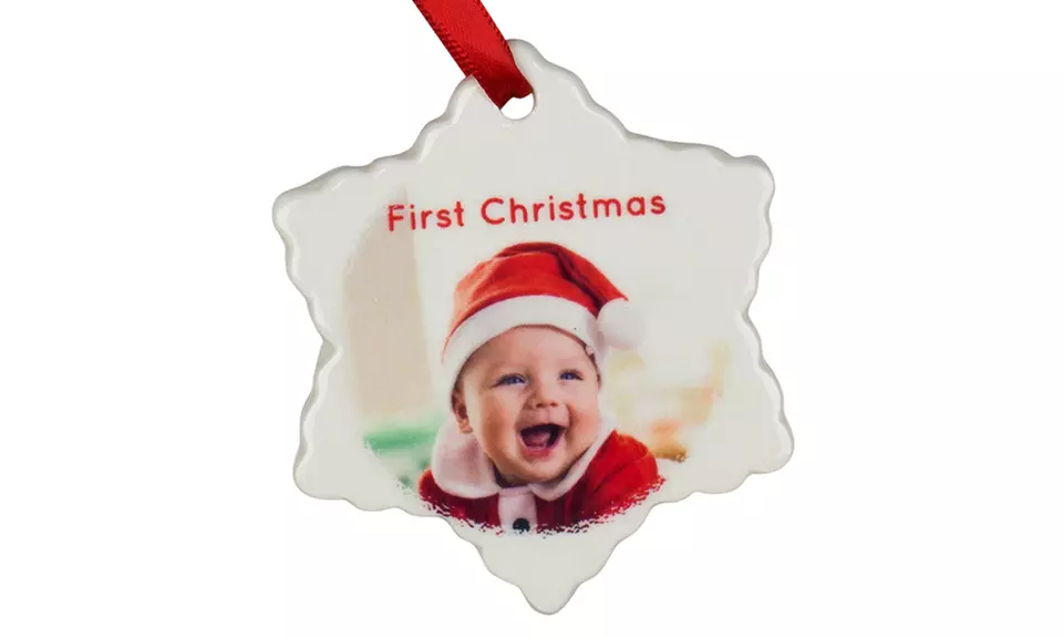 One or Three Custom Ornaments from Collage.com (Up to 75% Off). 10 Options Available. - Primary Image