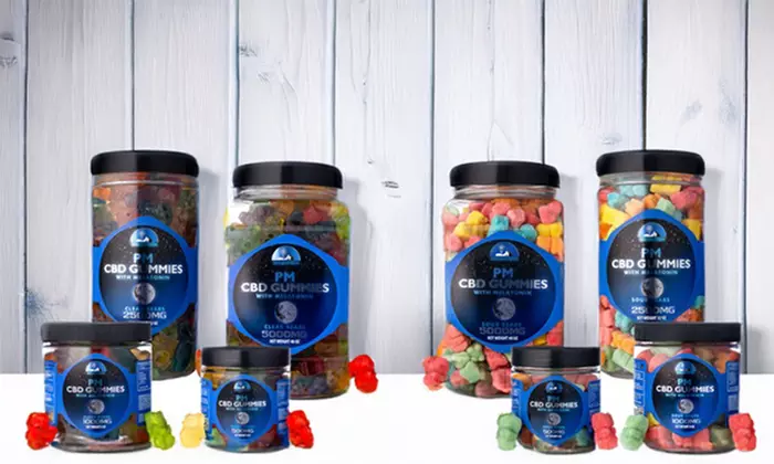 Nighttime PM Hemp Gummies with Melatonin for Better Sleep from Green Farm