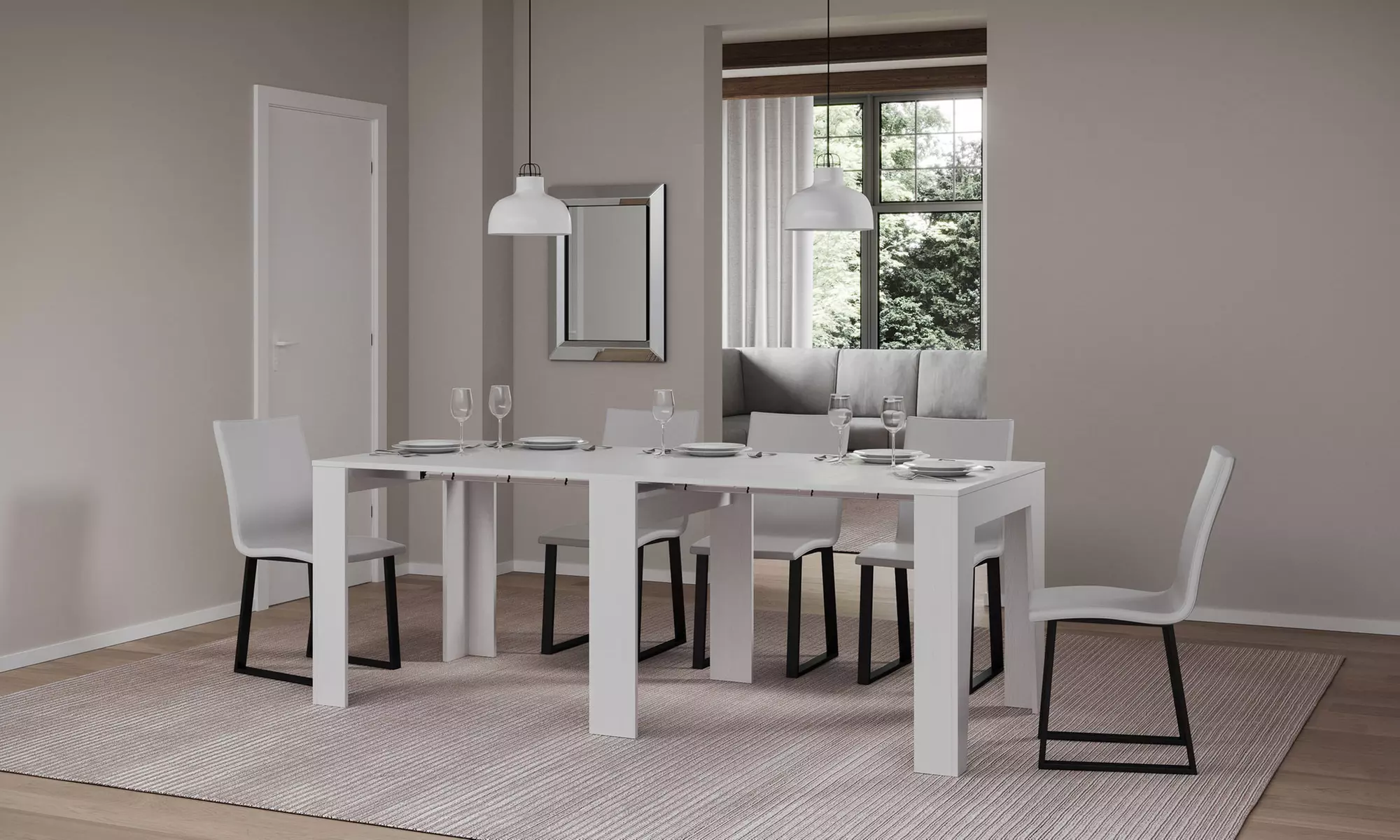 Consola extensible estrecha