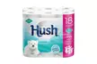 18, 36 or 72 Rolls of Hush Three-Ply White Toilet Tissue Paper - Second Medium