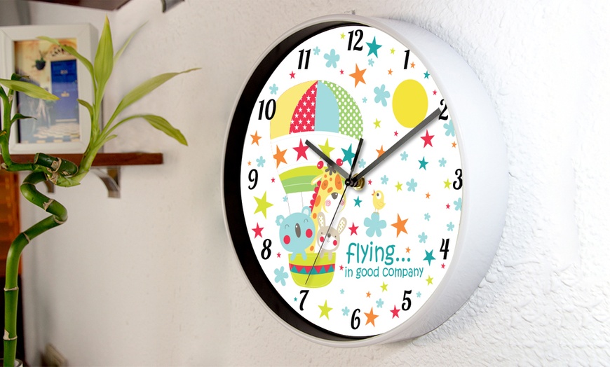 Image 1: Kid's Room Wall Clock