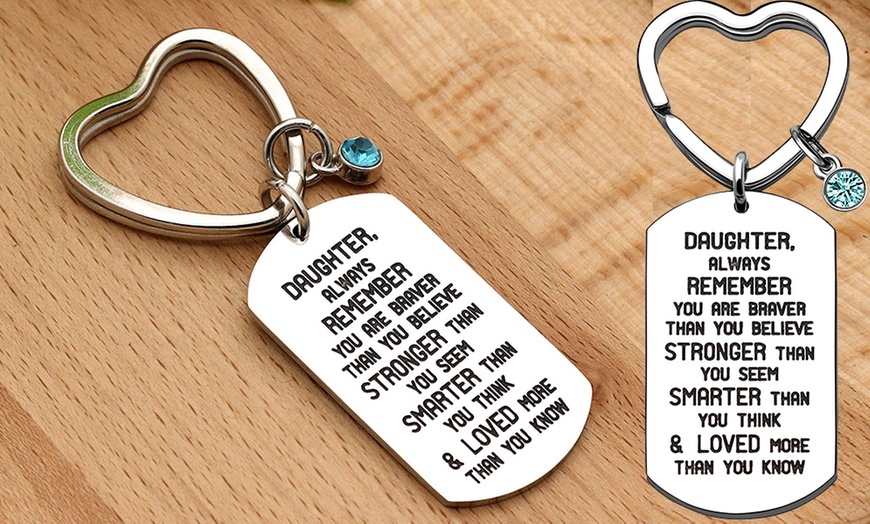 Up To 73% Off Daughter Inspirational Key Chain | Groupon