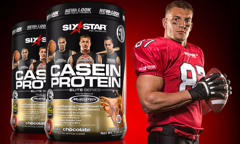 Six Star Casein Protein Workout Supplement in Triple Chocolate (2lb.) - Primary Image
