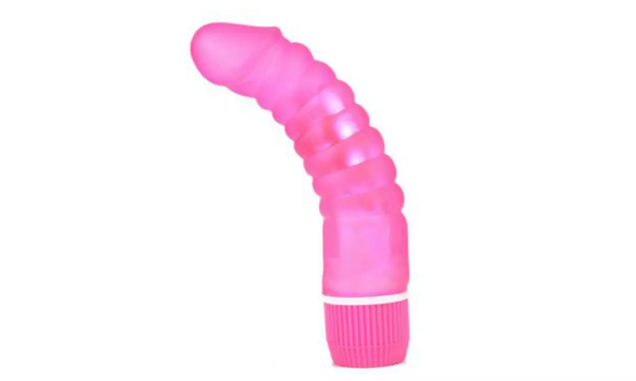 Golden Triangle Silky Stud 7" Vibrator - Second Medium