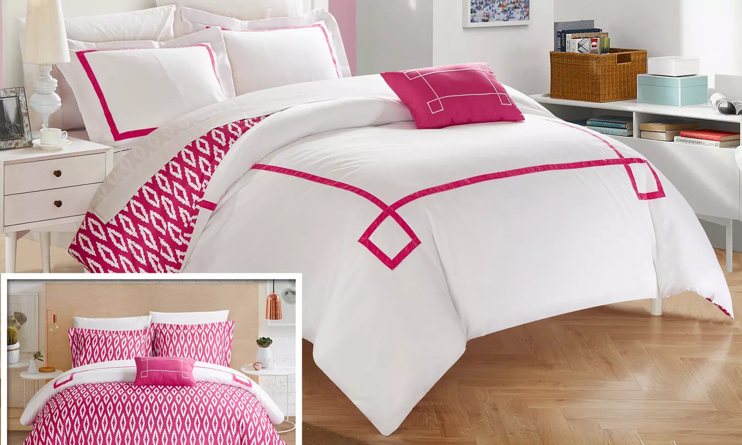 Kendall Cheska Duvet Cover Set (3- or 4-Piece) - Primary Image