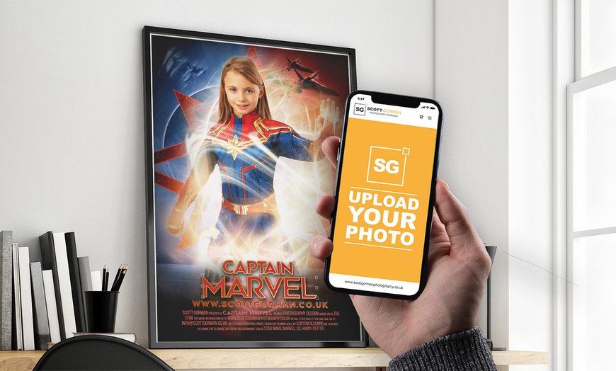 Image 2: Custom Digital Superhero Poster