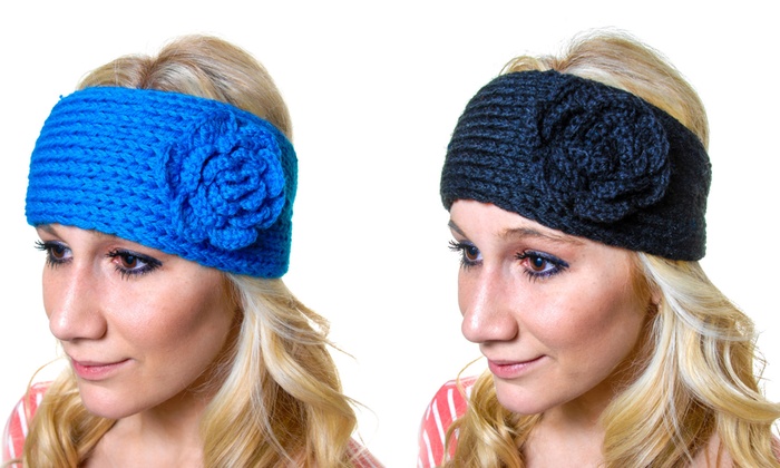 Lot de 2 serre-tête en crochet