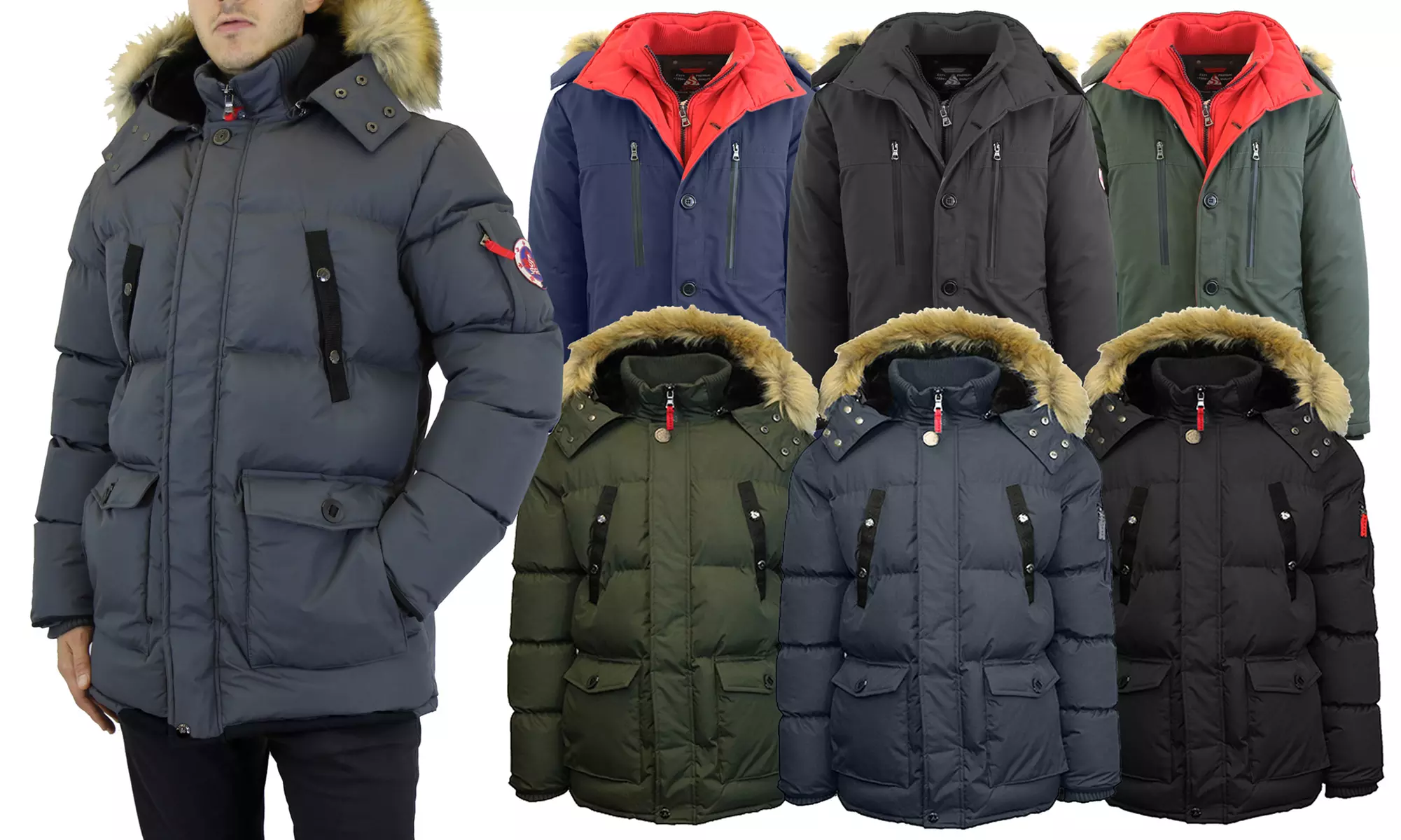 Men's Heavyweight Hooded Winter Parka Jacket (S-3XL) - Primary Image
