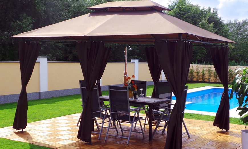 Image 8: Gazebo with LED Lights