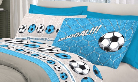 Completo lenzuola design Calcio disponibile in 3 misure e 5 colori