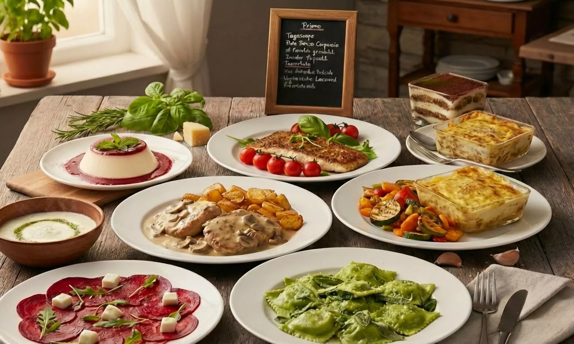 Authentisches italienisches 4-Gänge-Gourmet-Menü für 2-4 Personen