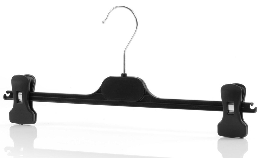 Image 2: 10 Strong Plastic Trouser Hangers