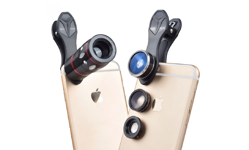 Image 3: Clip-On Mobile Camera Lens Set