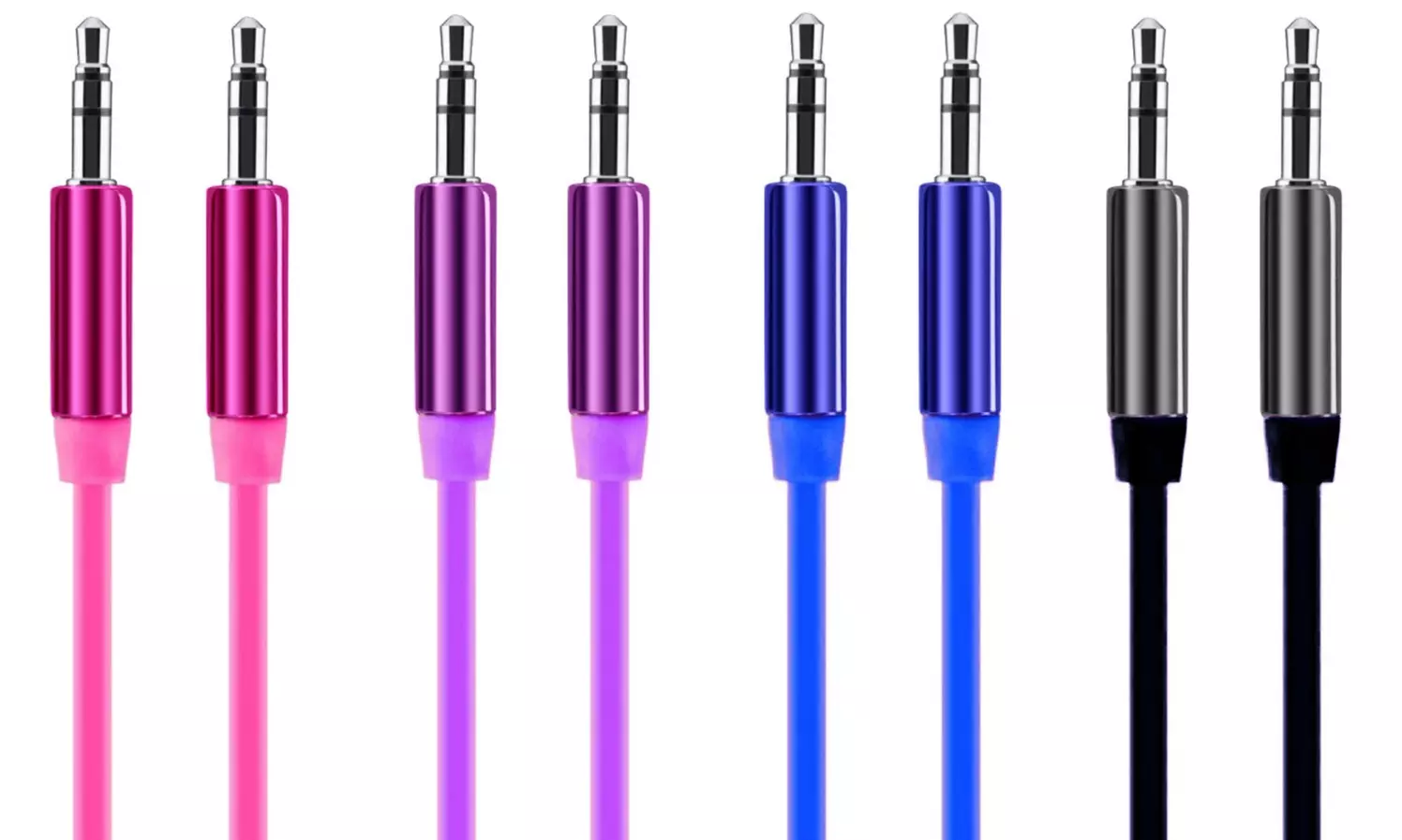 6ft. Auxiliary Cable 3.5mm Flat Wire (2-Pack) - Primary Image