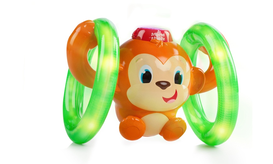 bright starts shake & glow monkey activity toy