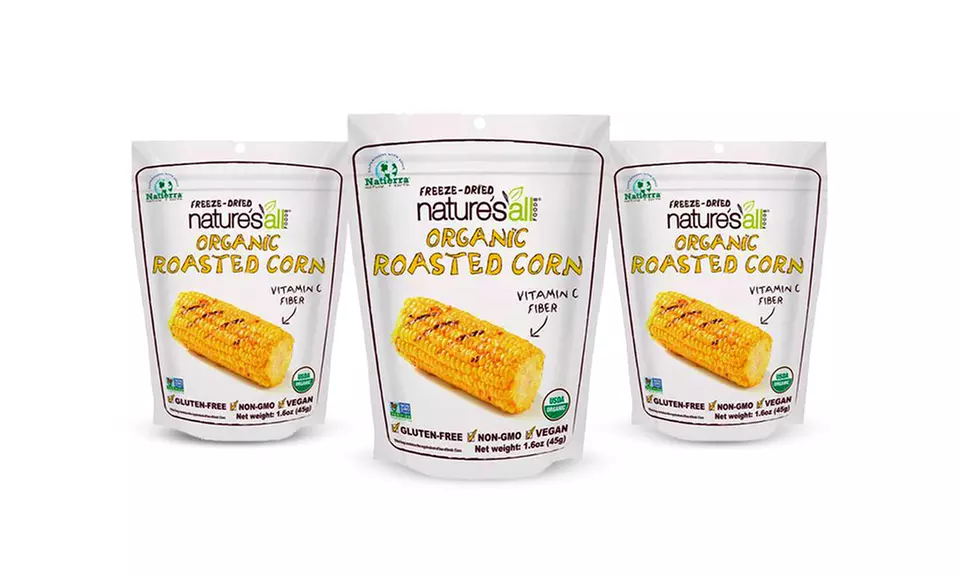 3-Pack of Nature's All Freeze-Dried Organic Veggies - Second Medium