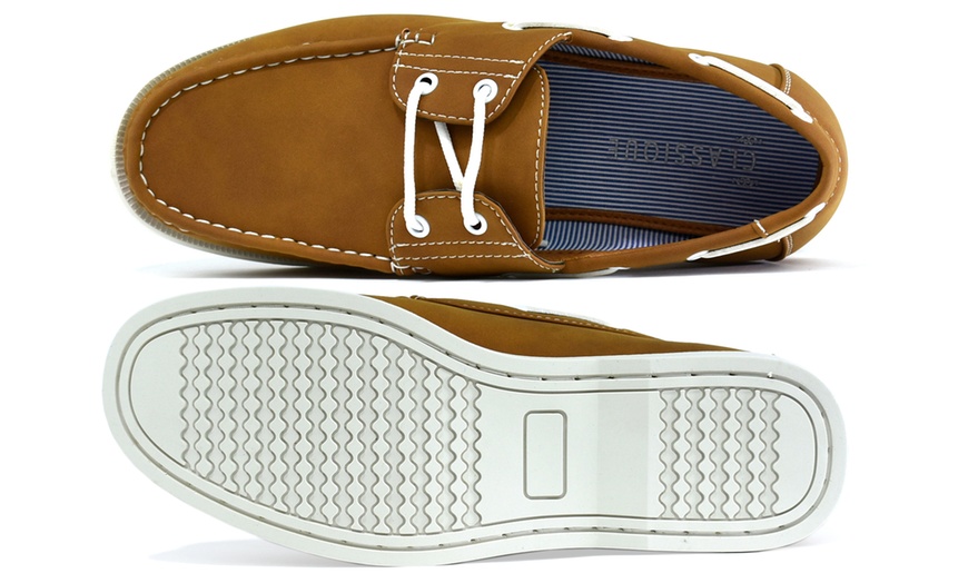 Image 17: Men's Slip-On Boat Shoes