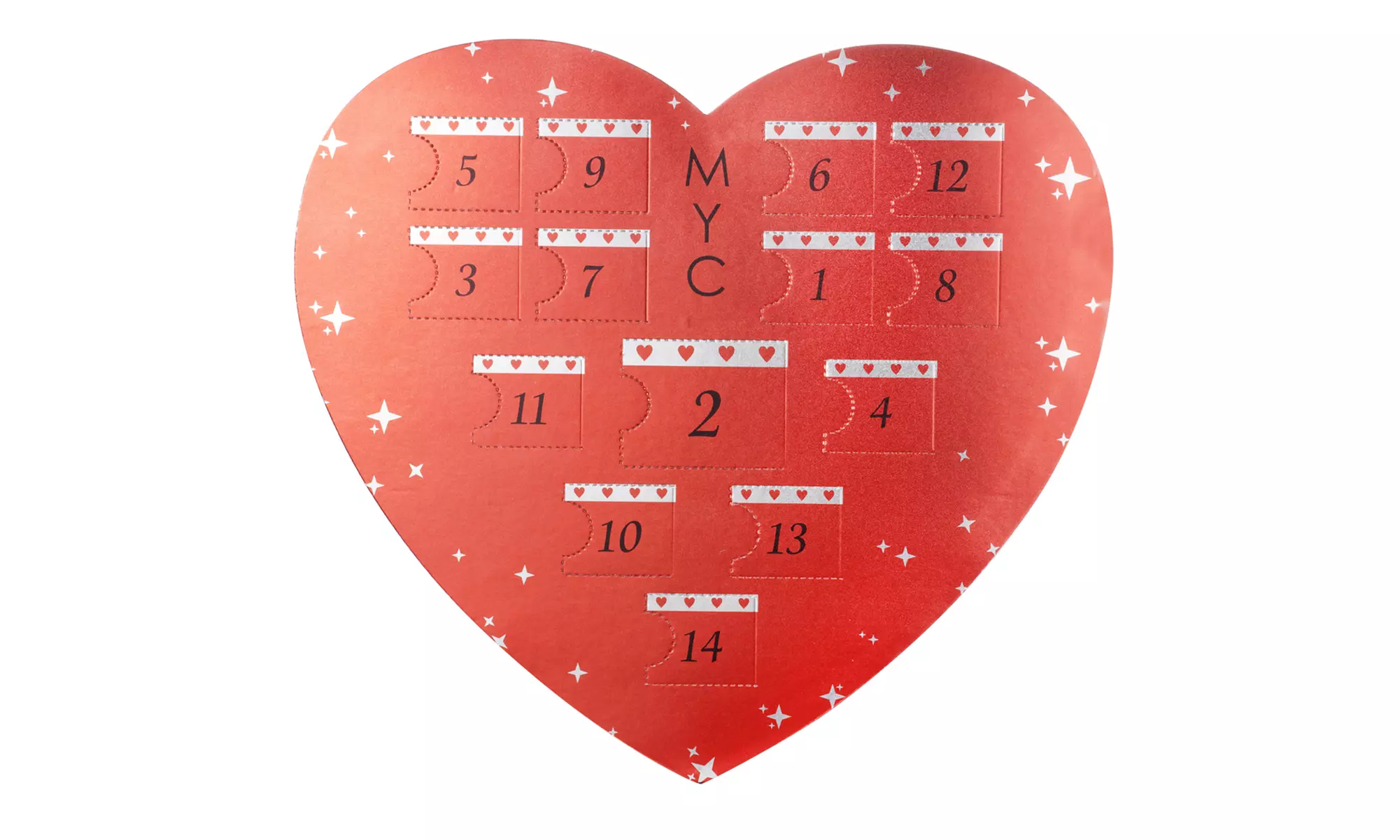 1 o 2 calendari dell'Avvento con 14 gioielli in cristallo