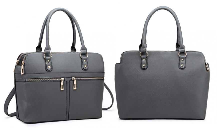 Image 6: Multi-Compartment Handbag