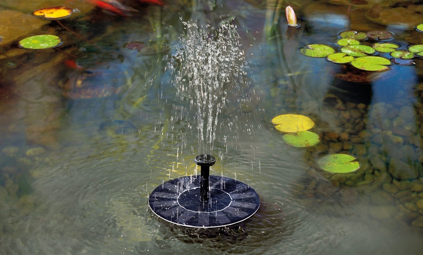 Image 1: Solar-Powered Floating Water Fountain