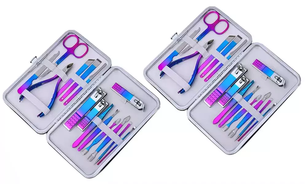 1 ou 2 kits d'entretien des ongles avec acessoires en acier inoxydable - Image 4