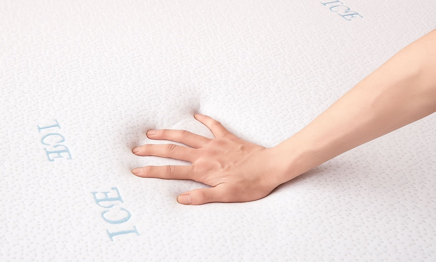 Image 4: Sampur traagschuimmatras met verkoeling en universele ondersteuning