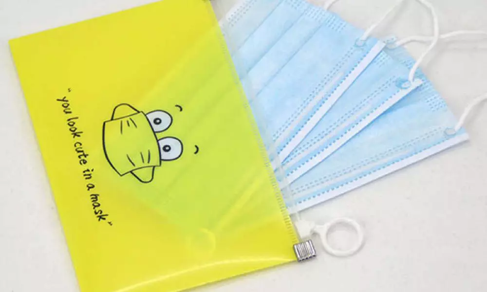 Pochette à masques colorée, 13 x 20,5 cm - Image 5