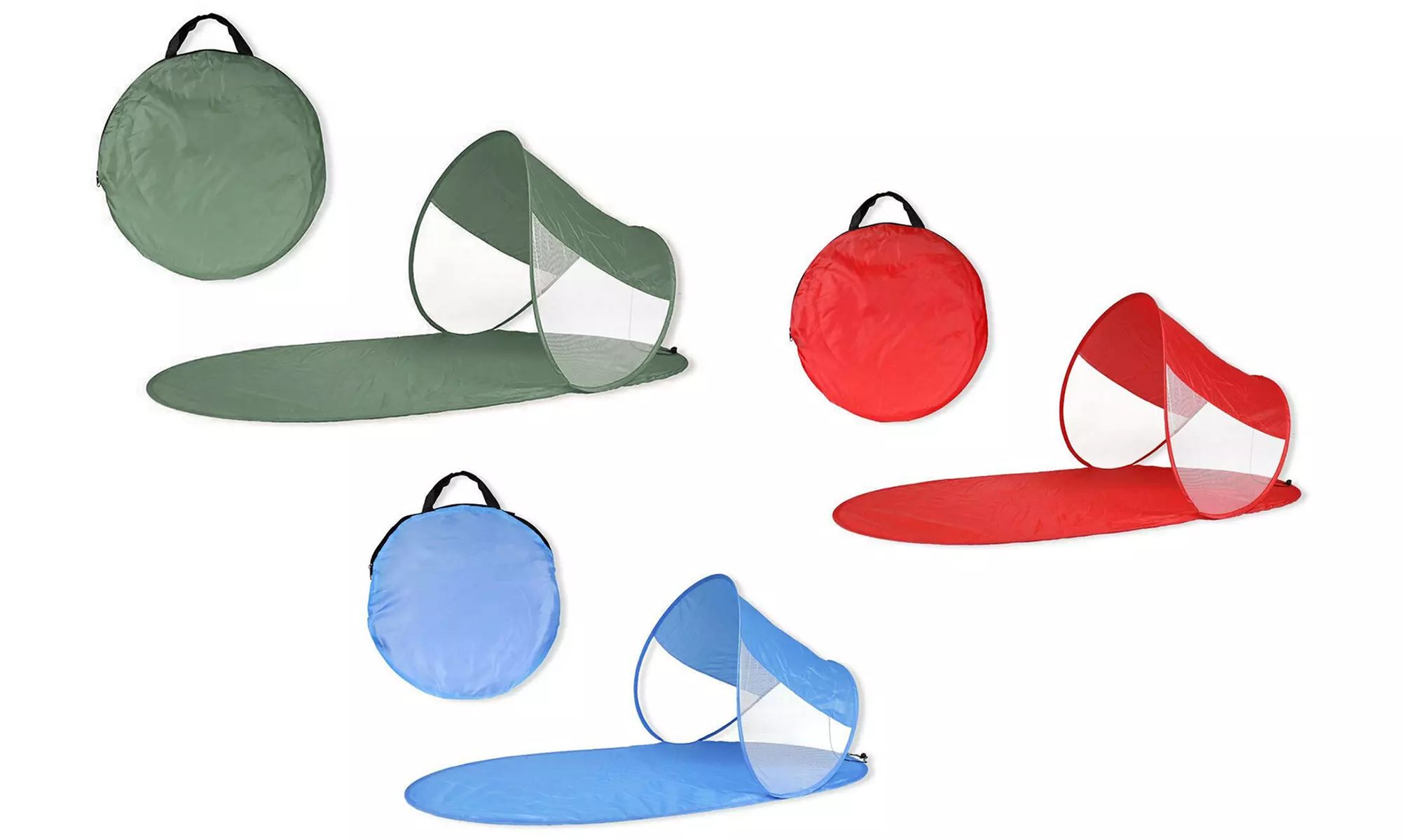 Esterilla de playa con parasol en color aleatorio