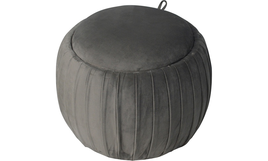 Image 3: Bubble Ottoman Stool with Storage