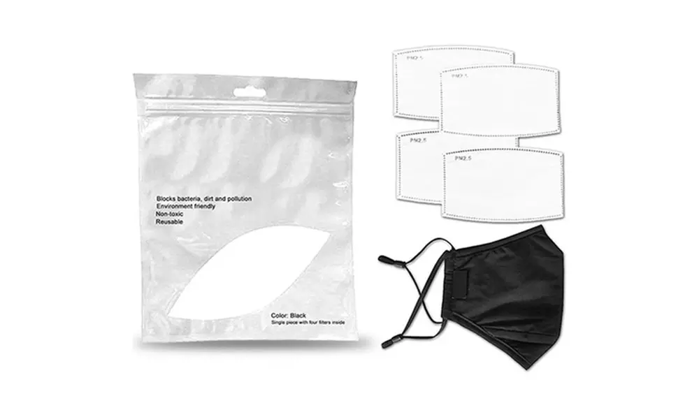 2-Pack Reusable Face Masks with 4 Filters - Second Medium