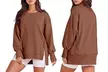 Sweatshirt ample avec fente latérale pour femme, taille et coloris au choix - Image 4