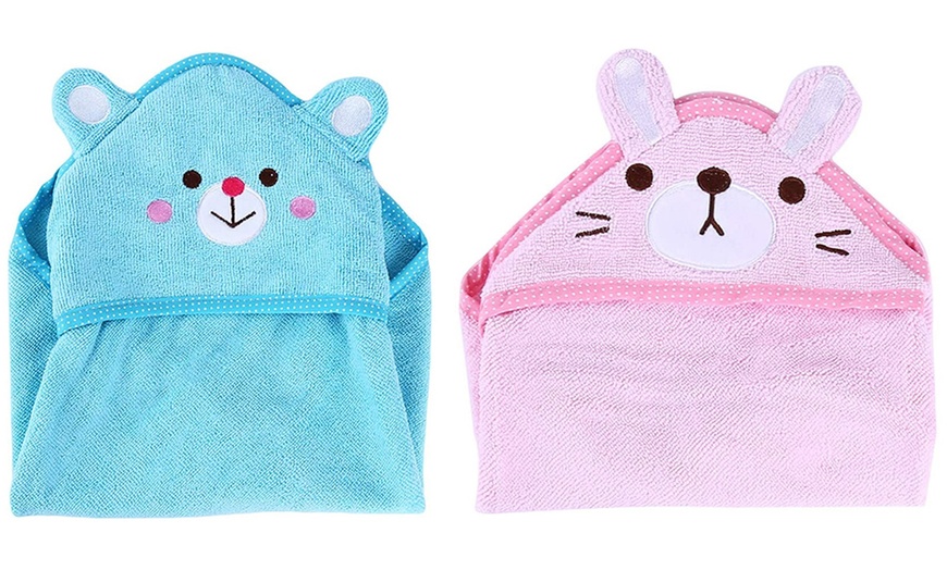 Image 20: Cartoon Hooded Towel for Pets