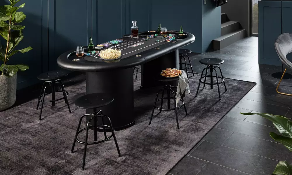 Home Deluxe LED-Pokertisch „Full house"