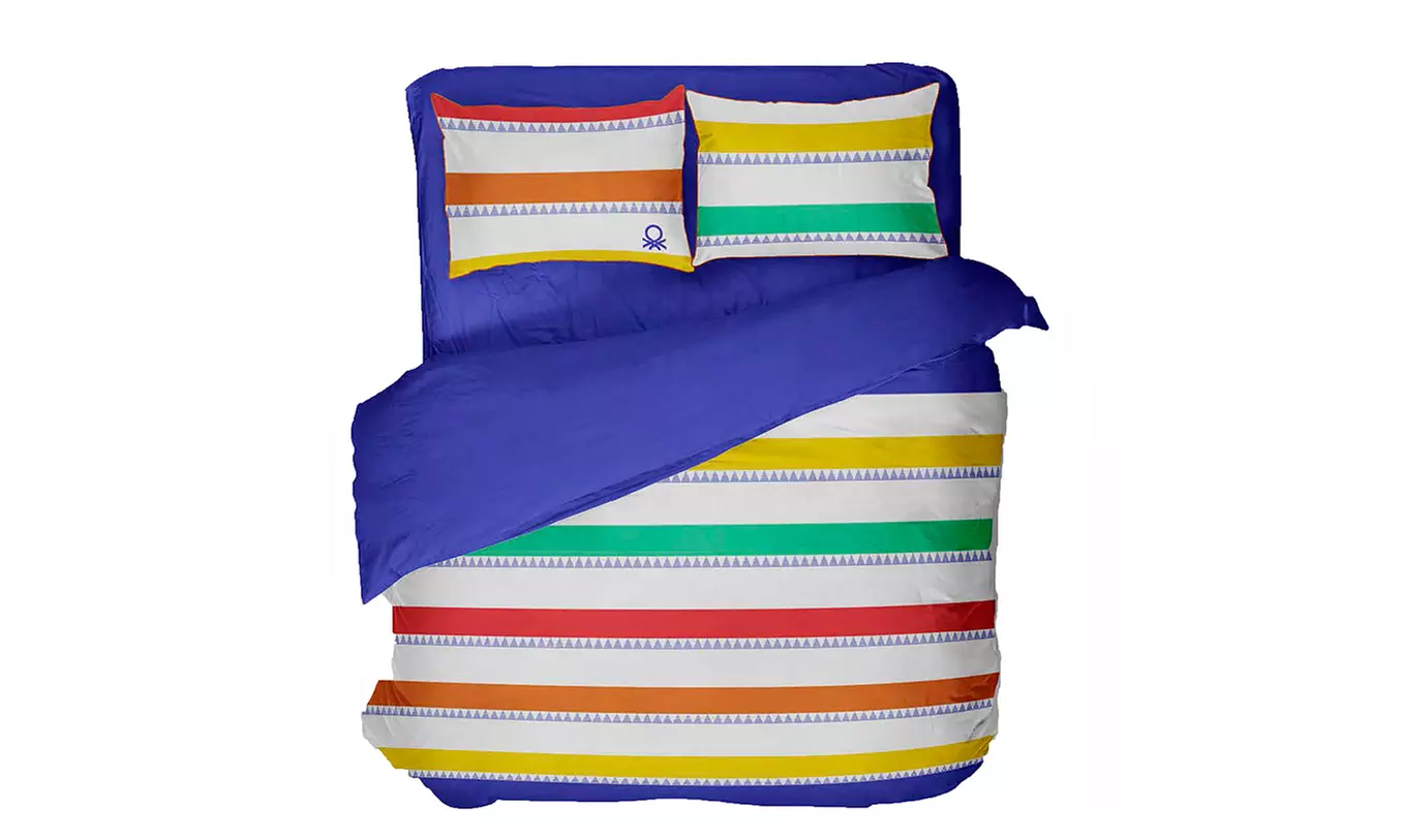 Ensemble housse de couette avec 2 taies d'oreiller Benetton, dimension au choix - Primary Image