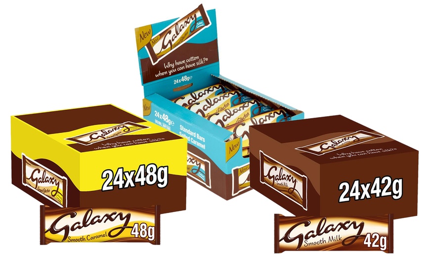 Image 1: 24-Pack of Galaxy Caramel or Milk Chocolate Bars