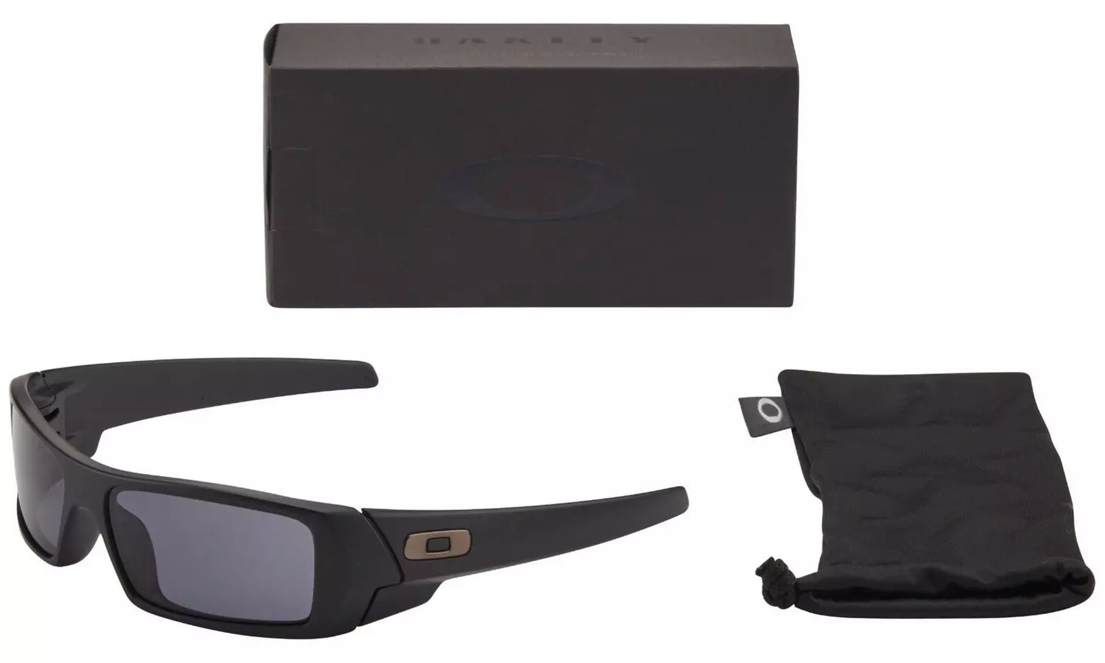 Oakley Gascan Sunglasses in Black Frame with Grey Lens - Second Medium