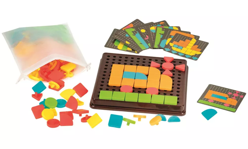 Kit de mosaïques géométriques de 170 pièces pour les enfants - Primary Image