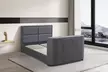 Lit en tissu et son meuble TV intégré avec son système motorisé télécommandé, matelas en option. Sampur - Image 5