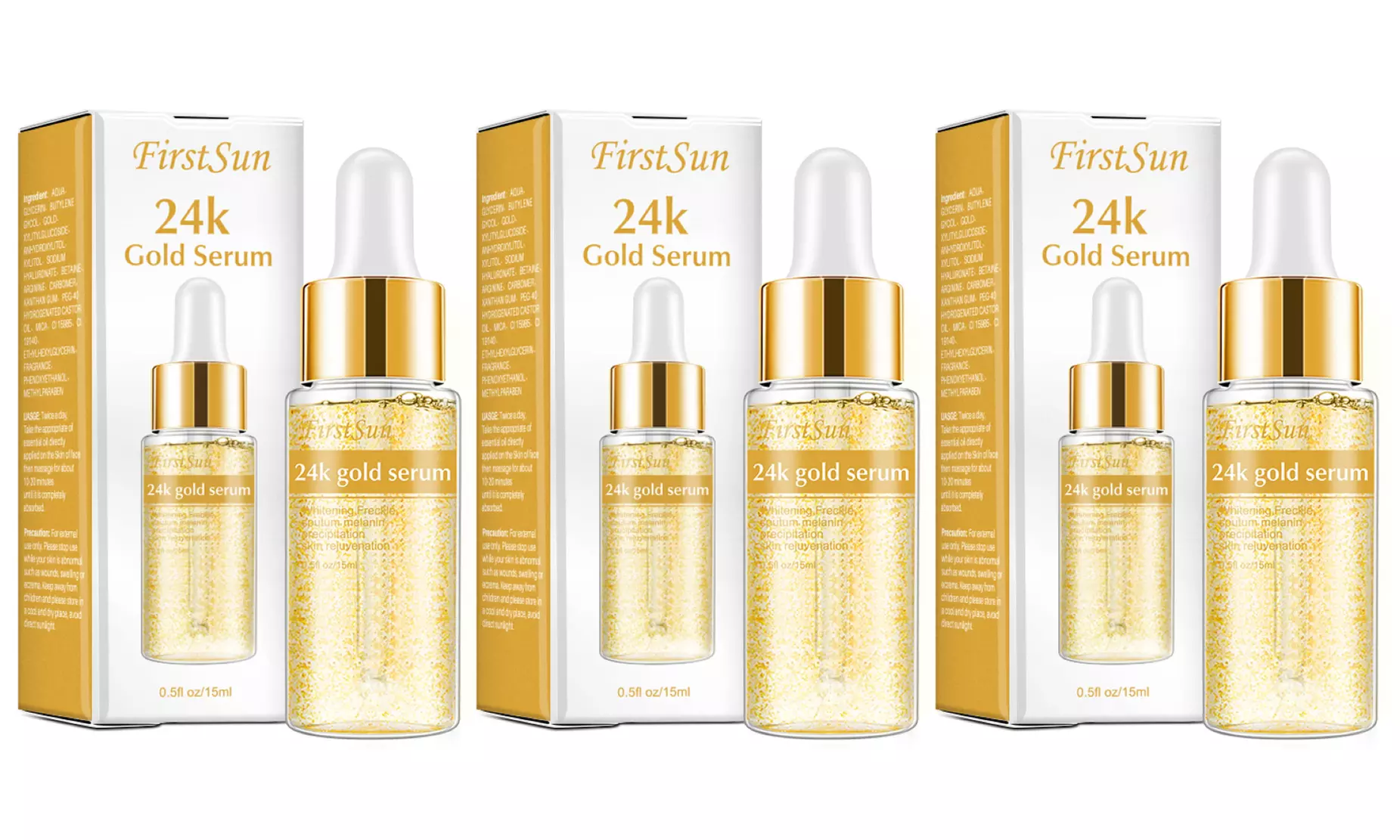1, 2 ou 3 sérums à l'or 24 carats - Image 3