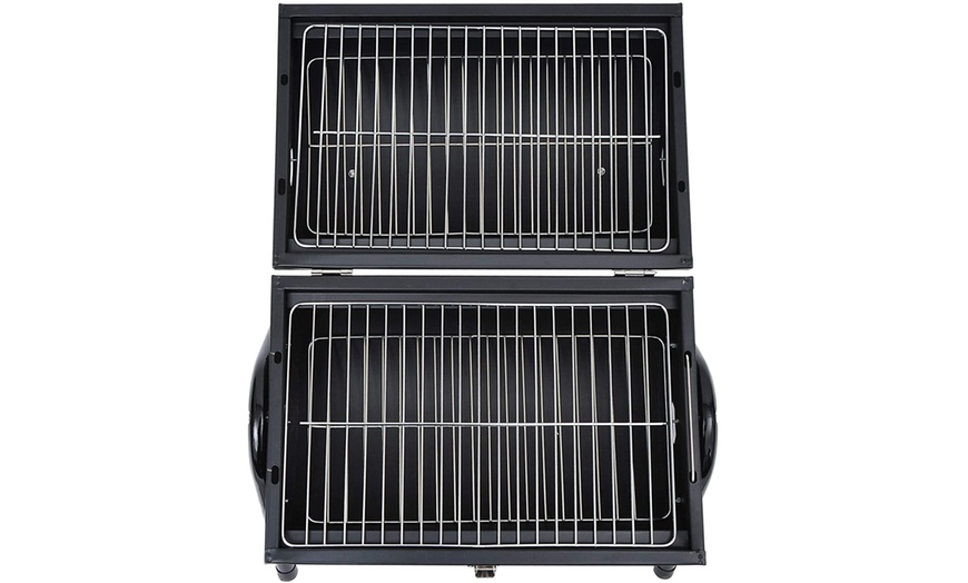 Image 3: Outsunny Portable BBQ Grill Range