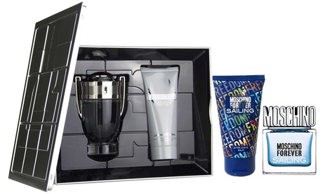 Set Moschino e Paco Rabanne: EDT da 30 ml con dopobarba da 50 ml o EDT da 100 ml con gel doccia da 100 ml per uomo