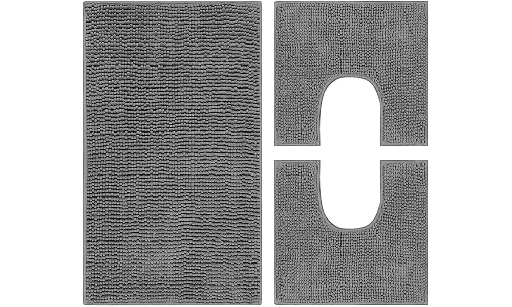 Set 3 pezzi tappeto da bagno