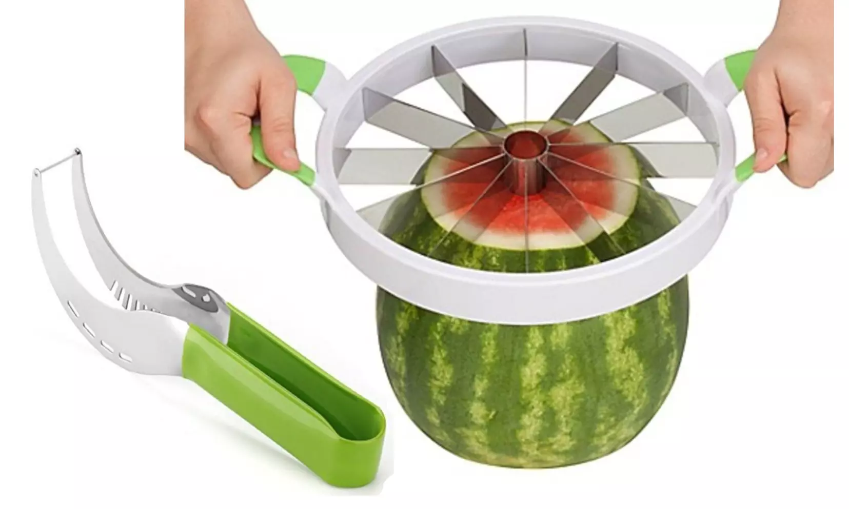 Stainless Steel Melon Slicer and Server - Primary Image