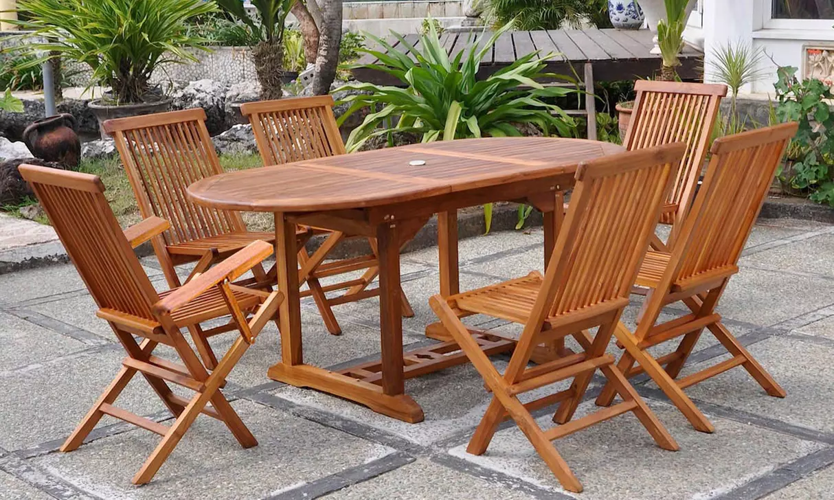 Salon de jardin Teck huilé "Narra" de Kocoon Paris