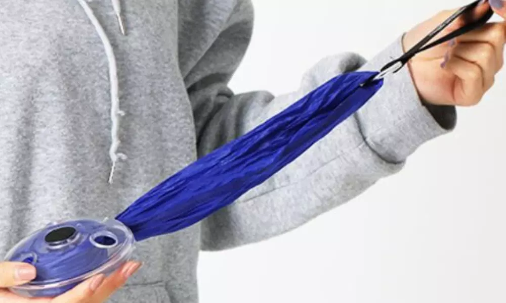 1 of 2 opvouwbare boodschappentassen