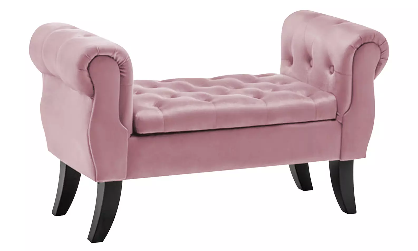 Cassapanca contenitore in velluto Lucrezia