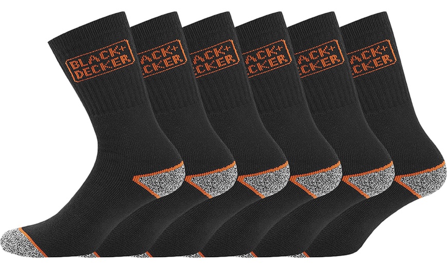 Image 3: Lot de 6 paires de chaussettes de travail BLACK+DECKER