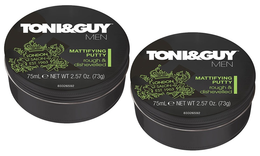 Image 3: Two-Pack of Toni & Guy Mattifying Putty or Styling Fibre 75ml