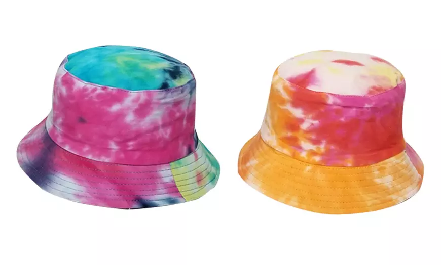 Image 7: Tie-Dye Reversible Bucket Hat